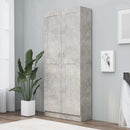 vidaXL betonszürke szerelt fa könyvszekrény 82,5 x 30,5 x 185,5 cm