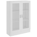 vidaXL fehér szerelt fa vitrinszekrény 82,5 x 30,5 x 115 cm