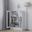 vidaXL fehér szerelt fa vitrinszekrény 82,5 x 30,5 x 115 cm