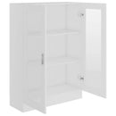 vidaXL fehér szerelt fa vitrinszekrény 82,5 x 30,5 x 115 cm