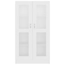 vidaXL fehér szerelt fa vitrinszekrény 82,5 x 30,5 x 150 cm