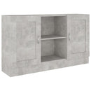 vidaXL betonszürke szerelt fa tálalószekrény 120 x 30,5 x 70 cm
