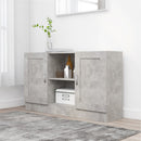 vidaXL betonszürke szerelt fa tálalószekrény 120 x 30,5 x 70 cm