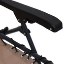 vidaXL tópszínű összecsukható textilén nyugágy