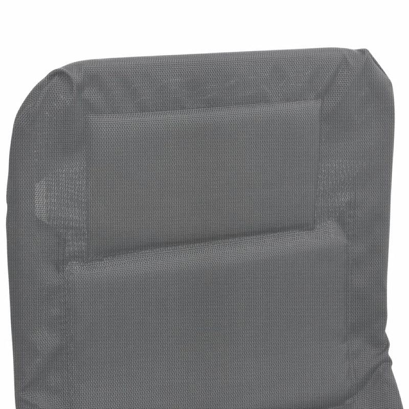 vidaXL 2 db szürke textilén és porszórt acél összecsukható napágy