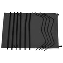 vidaXL fekete oxford szövet és acél kempingágy 180 x 60 x 19 cm
