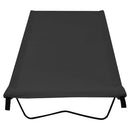 vidaXL 2 db fekete oxford szövet és acél kempingágy 180 x 60 x 19 cm