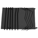 vidaXL 2 db fekete oxford szövet és acél kempingágy 180 x 60 x 19 cm