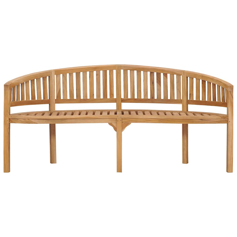 vidaXL tömör tíkfa banán alakú pad 180 cm