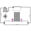 vidaXL ívelt napelemes medencefűtő panel 110 x 65 cm