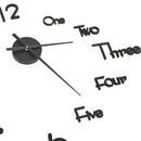 vidaXL fekete modern 3D falióra 100 cm XXL