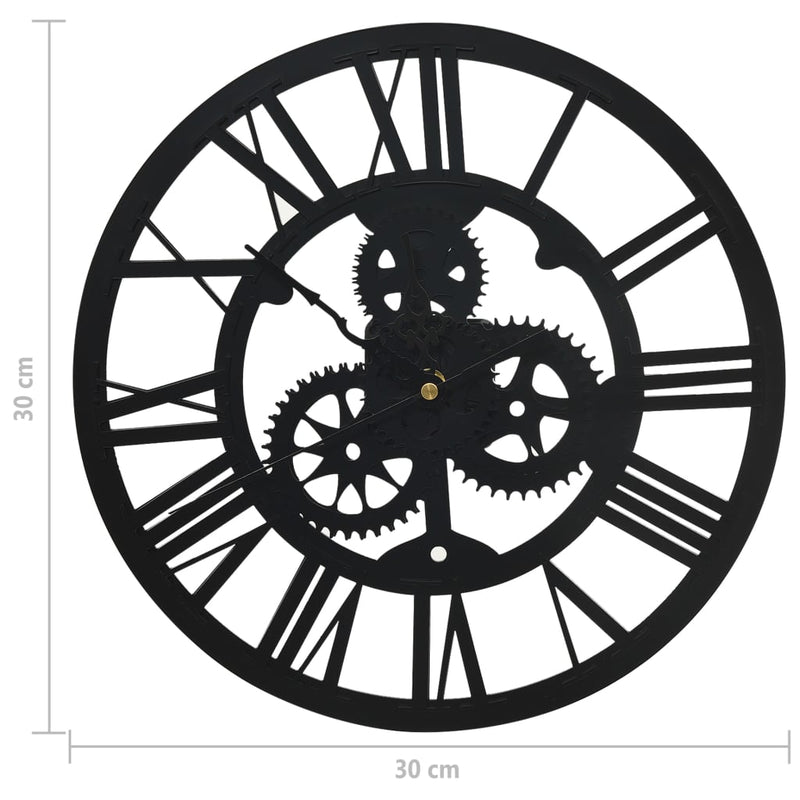 vidaXL fekete akril falióra 30 cm