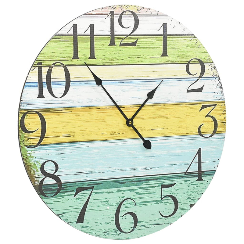 vidaXL többszínű MDF falióra 60 cm