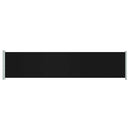 vidaXL fekete kihúzható oldalsó terasz-napellenző 140 x 600 cm