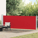 vidaXL piros kihúzható oldalsó terasznapellenző 140 x 600 cm