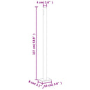 vidaXL barna kihúzható oldalsó terasz-napellenző 140 x 600 cm