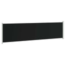 vidaXL fekete kihúzható oldalsó terasz-napellenző 600 x 160 cm