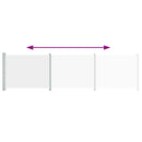 vidaXL krémszínű kihúzható oldalsó terasz-napellenző 600 x 160 cm