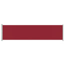 vidaXL piros behúzható oldalsó terasz-napellenző 600 x 160 cm