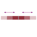 vidaXL piros kihúzható oldalsó terasz-napellenző 140 x 1200 cm