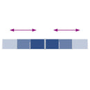 vidaXL kék kihúzható oldalsó terasz-napellenző 170 x 1200 cm