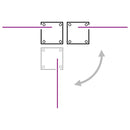 vidaXL piros kihúzható oldalsó terasz-napellenző 170 x 1200 cm