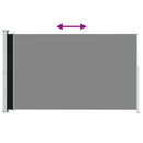 vidaXL fekete behúzható oldalsó terasznapellenző 180 x 300 cm