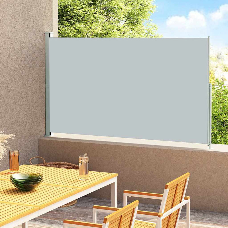 vidaXL szürke behúzható oldalsó terasznapellenző 180 x 300 cm