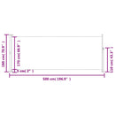 vidaXL szürke behúzható oldalsó terasznapellenző 180 x 500 cm