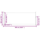 vidaXL kék behúzható oldalsó terasznapellenző 180 x 500 cm