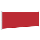 vidaXL piros behúzható oldalsó terasznapellenző 180 x 500 cm