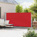 vidaXL piros behúzható oldalsó terasznapellenző 180 x 500 cm