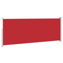 vidaXL piros behúzható oldalsó terasznapellenző 180 x 500 cm