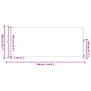 vidaXL fekete behúzható oldalsó terasznapellenző 200 x 500 cm