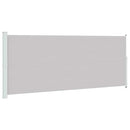 vidaXL szürke behúzható oldalsó terasznapellenző 200 x 500 cm