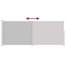 vidaXL szürke behúzható oldalsó terasznapellenző 200 x 500 cm