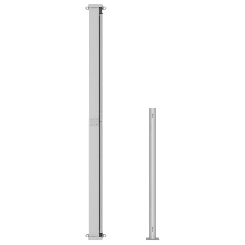 vidaXL barna behúzható oldalsó terasznapellenző 200 x 500 cm