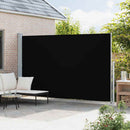vidaXL fekete behúzható oldalsó terasznapellenző 220 x 500 cm