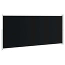 vidaXL fekete behúzható oldalsó terasznapellenző 220 x 500 cm