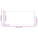 vidaXL fekete behúzható oldalsó terasznapellenző 220 x 500 cm