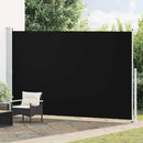 vidaXL fekete behúzható oldalsó terasznapellenző 220 x 500 cm