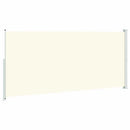 vidaXL krémszínű behúzható oldalsó terasznapellenző 220 x 500 cm