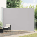 vidaXL szürke behúzható oldalsó terasznapellenző 220 x 500 cm