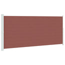 vidaXL barna behúzható oldalsó terasznapellenző 220 x 500 cm