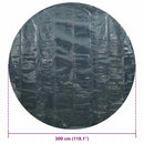 vidaXL fekete és kék napelemes lebegő PE medencefólia 300 cm