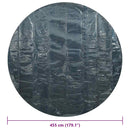 vidaXL fekete és kék napelemes lebegő PE medencefólia 455 cm