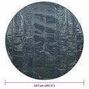 vidaXL fekete és kék napelemes lebegő PE medencefólia 527 cm