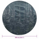 vidaXL fekete és kék napelemes lebegő PE medencefólia 594 cm