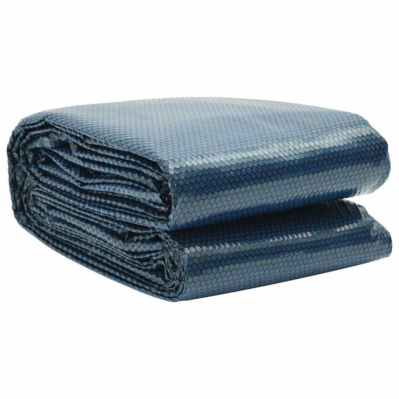 vidaXL fekete és kék napelemes lebegő PE medencefólia 600 x 300 cm