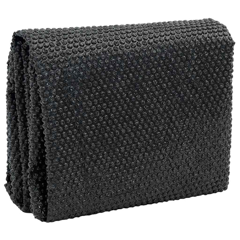 vidaXL fekete és kék napelemes lebegő PE medencefólia 1200 x 600 cm